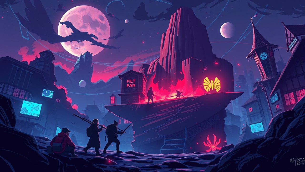 Starlit sector concept art